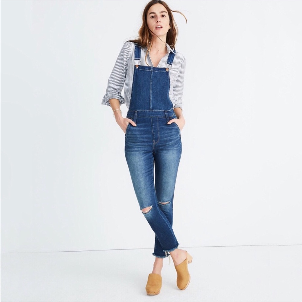 Madewell roadtripper overalls in Brodie wash
